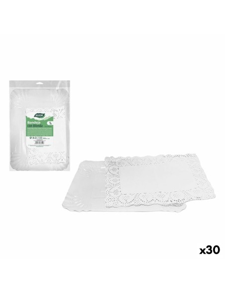 Plateau apéritif Algon Rectangulaire 26 x 36 cm (30 Unités)