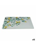 Plateau apéritif La Mediterránea Citron 25 x 15 x 2 cm (12 Unités)