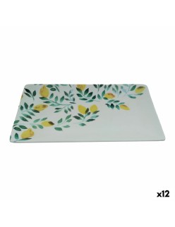 Plateau apéritif La Mediterránea Citron 25 x 15 x 2 cm (12 Unités)