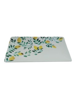 Plateau apéritif La Mediterránea Citron 25 x 15 x 2 cm (12 Unités)