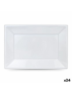Service de vaisselle Algon Plastique Rectangulaire 33 x 23 cm 3 Pièces (24 Unités)