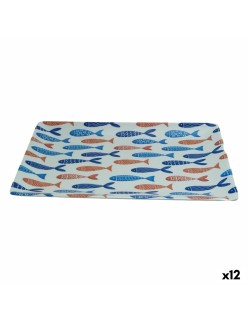 Plateau apéritif La Mediterránea Poissons 30 x 20 x 2,5 cm (12 Unités)