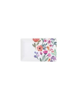 Plateau apéritif La Mediterránea Fleurs 20 x 13 x 2 cm (24 Unités)