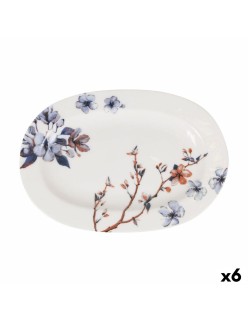 Plateau apéritif Toscana Fleurs Oblongue 27 x 7 x 1,5 cm (6 Unités)