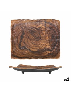 Plateau apéritif Rectangulaire 31 x 25 x 5 cm (4 Unités)
