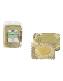 Bandeja de Aperitivos Algon Rectangular 22 x 28 cm (30 unidades)