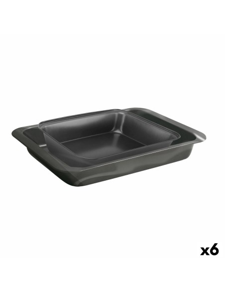 Bandeja para Horno Quttin Rectangular 34 x 24 cm 42 x 29 cm (2 Piezas) (6 Unidades)