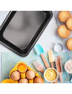 Bandeja para Horno Quttin Rectangular 34 x 24 cm 42 x 29 cm (2 Piezas) (6 Unidades)