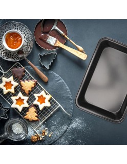 Bandeja para Horno Quttin Rectangular 34 x 24 cm 42 x 29 cm (2 Piezas) (6 Unidades)