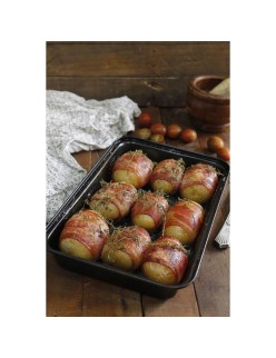 Bandeja para Horno Quttin Rectangular 34 x 24 cm 42 x 29 cm (2 Piezas) (6 Unidades)