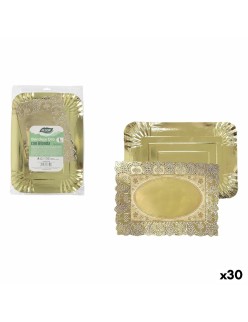 Plateau apéritif Algon Rectangulaire 26 x 35 cm (30 Unités)