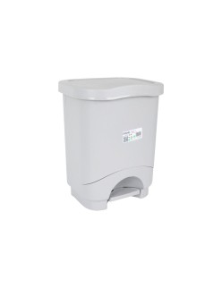 Cubo de Basura con Pedal Tontarelli Idea Gris 24 L (4 Unidades)