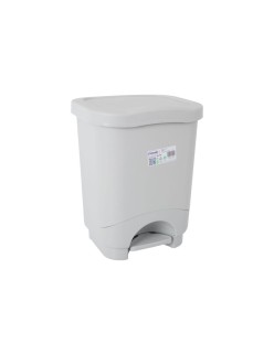 Cubo de Basura con Pedal Tontarelli Idea Gris 18 L (4 Unidades)