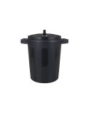 Cubo de Basura con Ruedas Dem Negro 25 L (6 Unidades)