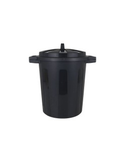 Cubo de Basura con Ruedas Dem Negro 25 L (6 Unidades)