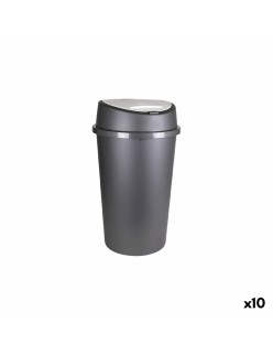 Cubo de basura Tontarelli Bingo Grafito 45 L (10 Unidades)