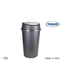 Cubo de basura Tontarelli Bingo Grafito 45 L (10 Unidades)