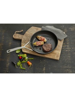 Antihaftbeschichtete Pfanne Demeyere Pro 5 Schwarz Stahl Edelstahl Aluminium Ø 24 cm