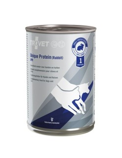 Comida húmeda Trovet Unique Protein UPR Conejo 400 g