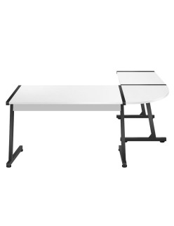 Escritorio Huzaro HZ-Hero 6.0 Blanco Acero Fibra de carbono 178 x 4 x 112 cm