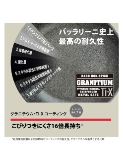 Poêle Ballarini 75002-808-0 Argenté Granite Aluminium Titane 1 Pièce Ø 20 cm