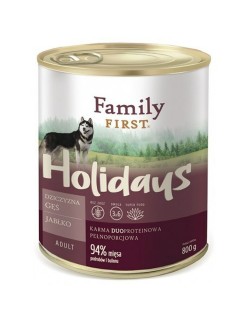Comida húmeda Family First FF-19013 Manzana Jabalí Ganso 800 g