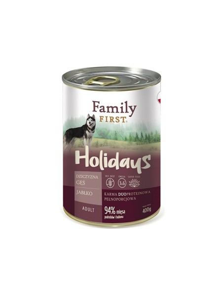 Comida húmeda Family First FF-19012 Manzana Jabalí Ganso 400 g