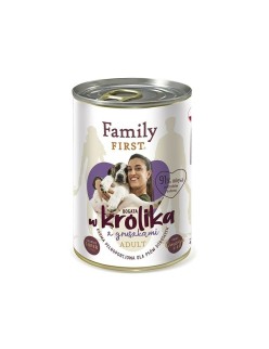 Comida húmeda Family First FF-19032 Conejo Pera 400 g