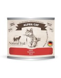 Comida para gato NATURAL TRAIL Alpha Cat Beef Carne de vacuno 200 g