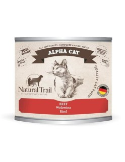 Comida para gato NATURAL TRAIL Alpha Cat Beef Carne de vacuno 200 g