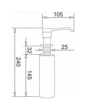 Water Dispenser Pyramis 028102701 Black 300 ml