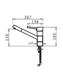 Kitchen Tap Pyramis 090 905 401 Beige