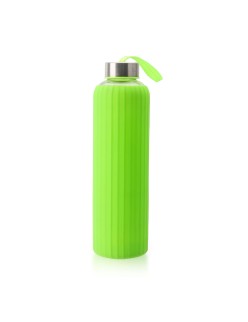Bottiglia d'acqua Bewinner Vetro Silicone 600 ml (24 Unità)