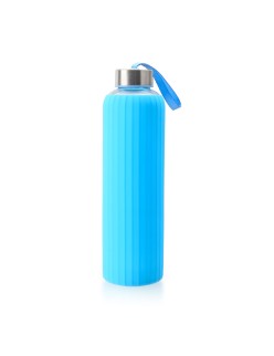Bottiglia d'acqua Bewinner Vetro Silicone 600 ml (24 Unità)