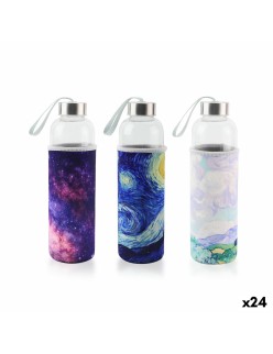 Bottiglia d'acqua Bewinner Vetro 600 ml (24 Unità)