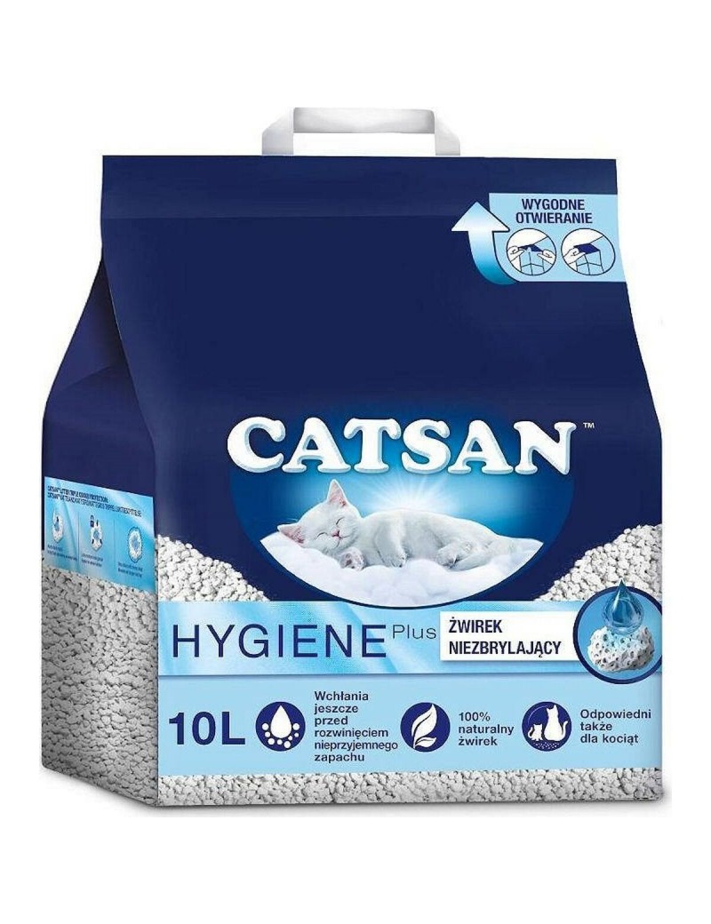 Arena para Gatos Catsan 10 L Blanco Cuarzo