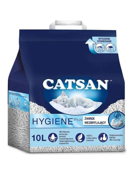 Arena para Gatos Catsan 10 L Blanco Cuarzo