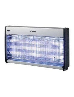 Lampe Anti-Moustiques N'oveen IKN60 Blanc Argenté Métal