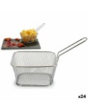 Cesta para Presentar Aperitivos Kinvara 50687 Plateado Hierro 24 x 13 x 11 cm (24 Unidades)