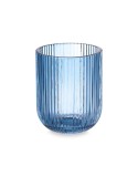 Bicchiere Righe Azzurro Cristallo 270 ml (6 Unità)