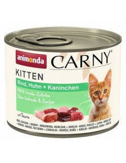Katzenfutter Animonda Carny Kitten Huhn Rindfleisch Hase 200 g