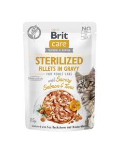 Katzenfutter Brit Sterilized Lachsfarben Thunfisch 85 g