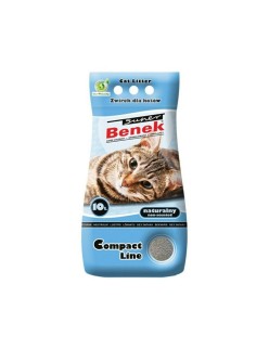 Arena para Gatos Super Benek Compact Natural 10 L