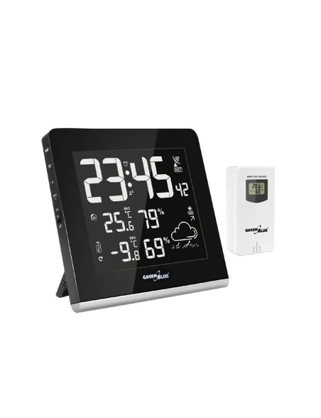 Station Météorologique Multifonction Greenblue GB151 Blanc Noir