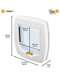 Cat Flap Ferplast Swing 1 Brown Bronze Plastic