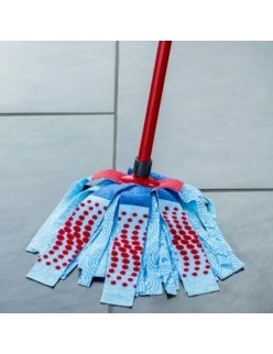Esfregona Vileda 3Action Velour XL Azul Vermelho