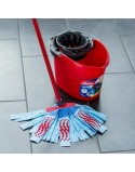 Esfregona Vileda 3Action Velour XL Azul Vermelho