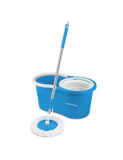 Mop with Bucket Esperanza EHS005 Azul Branco Microfibra