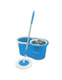Mop with Bucket Esperanza EHS006 Azul Branco Microfibra