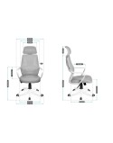 Sedia da Ufficio Mark Adler MA-Manager 2.8 Bianco Grigio